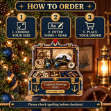 Personalized Captains Gear Chest Acrylic Ornament — Product details