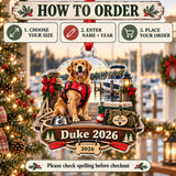 Personalized Boat Dog First Mate Acrylic Ornament — Product details