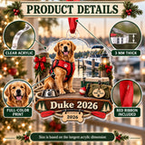 Personalized Boat Dog First Mate Acrylic Ornament — How to order