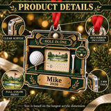 Personalized Hole in One Display Case Acrylic Ornament — How to order