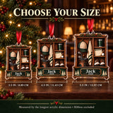 Personalized The 19th Hole Locker Acrylic Ornament — Personalization example