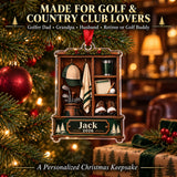 Personalized The 19th Hole Locker Acrylic Ornament — Size guide