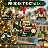 Personalized Retirement Tee Time Acrylic Ornament — How to order