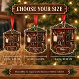 Personalized Horse Saddle Tack Room Acrylic Ornament — Personalization example