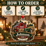 Personalized Three Generation Family Farm Acrylic Ornament — Product details