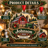 Personalized Three Generation Family Farm Acrylic Ornament — How to order