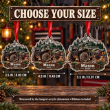 Personalized ATV Trail Gear Crate Acrylic Ornament