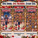 Personalized Football Family Advent Calendar with 24 Photo Ornaments