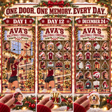 Personalized Volleyball Player Advent Calendar with 24 Photo Ornaments