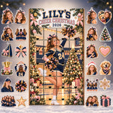 Personalized Cheerleading Team Advent Calendar with 24 Photo Ornaments