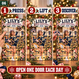 Personalized Cheerleading Team Advent Calendar with 24 Photo Ornaments