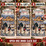 Personalized Golf Family Advent Calendar with 24 Photo Ornaments