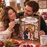 Personalized Christmas In Our First Home Advent Calendar with 24 Photo Ornaments