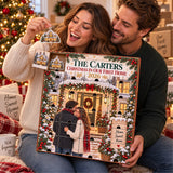 Personalized Christmas In Our First Home Advent Calendar with 24 Photo Ornaments