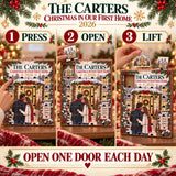 Personalized Christmas In Our First Home Advent Calendar with 24 Photo Ornaments