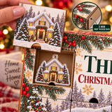 Personalized Christmas In Our First Home Advent Calendar with 24 Photo Ornaments