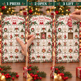 Personalized Baby's First Christmas Photo Advent Calendar with 24 Photo Ornaments