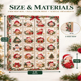 Personalized Newborn First Christmas Advent Calendar with 24 Photo Ornaments
