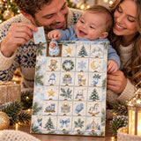 Personalized NICU Graduate First Christmas Advent Calendar with 24 Photo Ornaments
