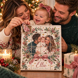 Personalized IVF Baby Worth The Wait Advent Calendar with 24 Photo Ornaments