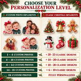 Personalized Baby's First Year Memories Advent Calendar with 24 Photo Ornaments