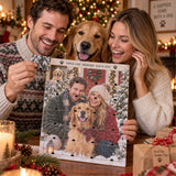 Personalized Our First Christmas Fur Family Advent Calendar with 24 Photo Ornaments