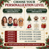 Personalized Our First Christmas Fur Family Advent Calendar with 24 Photo Ornaments