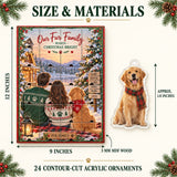 Personalized Our First Christmas Fur Family Advent Calendar with 24 Photo Ornaments