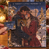 Personalized Miles Apart Hearts Together Advent Calendar with 24 Photo Ornaments