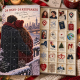 Personalized Miles Apart Hearts Together Advent Calendar with 24 Photo Ornaments