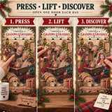 Personalized Christmas At Grandma Grandpas Advent Calendar with 24 Photo Ornaments