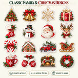 Personalized Blended And Blessed Family Advent Calendar with 24 Photo Ornaments