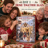 Personalized Home For The Holidays Family Reunion Advent Calendar with 24 Photo Ornaments