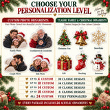 Personalized Home For The Holidays Family Reunion Advent Calendar with 24 Photo Ornaments