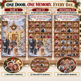 Personalized Home For The Holidays Family Reunion Advent Calendar with 24 Photo Ornaments