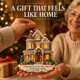 Personalized Gingerbread Victorian New Home Photo Acrylic Ornament