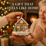 Personalized Gingerbread Pastel New Home Photo Acrylic Ornament
