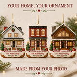Personalized Gingerbread First Christmas Home Photo Acrylic Ornament