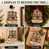 Personalized Gingerbread First Christmas Home Photo Acrylic Ornament