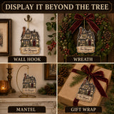 Personalized Gingerbread Tudor Storybook Home Photo Acrylic Ornament