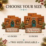 Personalized Gingerbread Southwest Casita Photo Acrylic Ornament