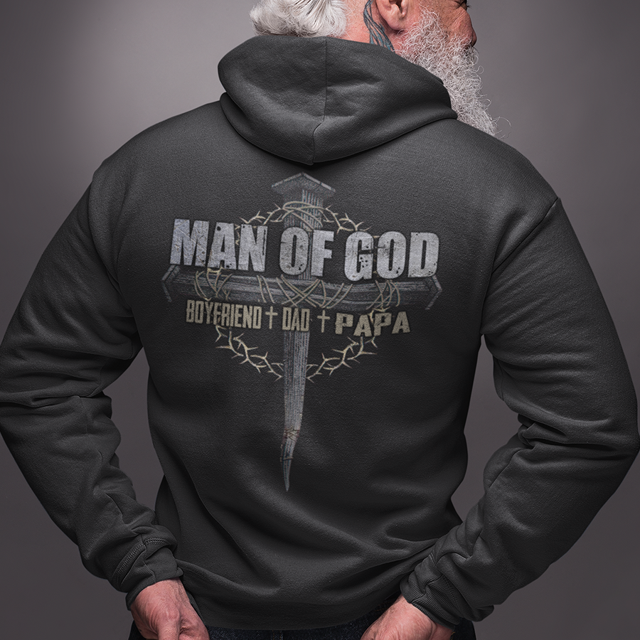 Personalized Man Of God Shirt, Gift for Husband Dad Grandpa, Father's Day Gifts