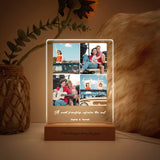 Custom Photo LED Light, Couple gift for boyfriend, Photo collage gift, Unique 25th wedding anniversary gift for couple, LEDP04