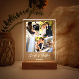 Custom Photo LED Light, Couple gift for boyfriend, Photo collage gift, Unique 25th wedding anniversary gift for couple, LEDP04