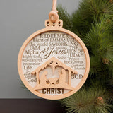 Nativity Scene Ornament SVG – Christian Christmas Craft File | Final