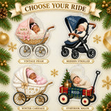 Personalized Baby First Christmas Stroller Photo Ornament - Custom Acrylic Christmas Keepsake - image 4