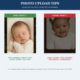 Personalized Sleepy Winter Baby 2026 Photo Ornament - Custom Acrylic Christmas Keepsake - image 7
