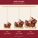 Personalized Santa Sleigh Baby 2026 Photo Ornament - Custom Acrylic Christmas Keepsake - image 8