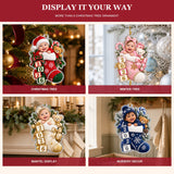 Personalized Baby Stocking Peekaboo 2026 Photo Ornament - Custom Acrylic Christmas Keepsake - image 5