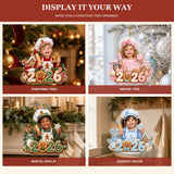 Personalized Gingerbread Bakery Baby 2026 Photo Ornament - Custom Acrylic Christmas Keepsake - image 5